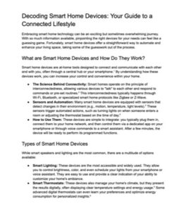 First screenshot of the output from a Google Gemini attempt at a blog post.
